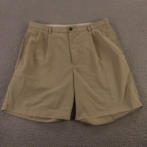 Nautica Shorts Mens 36 Beige Tan 100% Polyester Golf Classic Fit